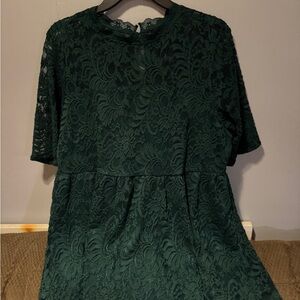 Torrid Teal Lace Top